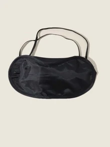 素色服飾眼罩 - 黑色 - 查看 1