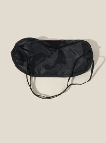 素色服飾眼罩 - 黑色 - 查看 2