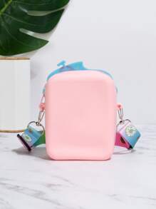 Mini Press Bubble Kids Cake Shaped Crossbody Bag - Pink - View 2