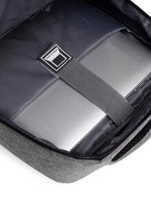 Mochila minimalista para portátil de 16 pulgadas para hombre - Gris Claro - Ver 3