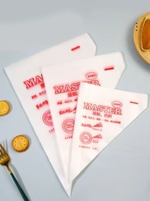 30入組漢字圖案一次性裱花袋 - 彩色 - 查看 1