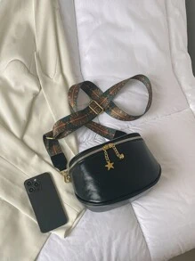 Cangurera con estrella & con diseño de planeta - Negro - Ver 5