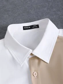 Manfinity Homme Men Two Tone Shirt & Drawstring Waist Shorts Without Tee - Multicolor - View 5