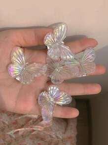 5 chiếc kẹp tóc hình bướm ba chiều trang trí, phụ kiện tóc dành cho nữ. - Nhiều màu - Xem 3