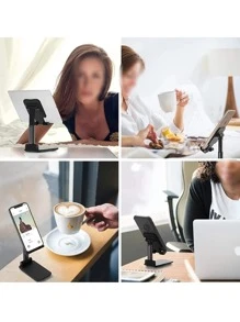 桌面可折疊手機支架 - 黑色 - 查看 8