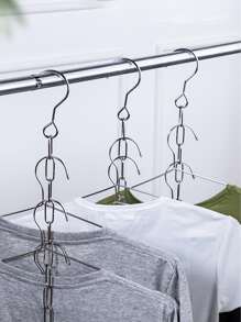 1 pieza Percha de acero inoxidable con cadena - Plateado - Ver 2