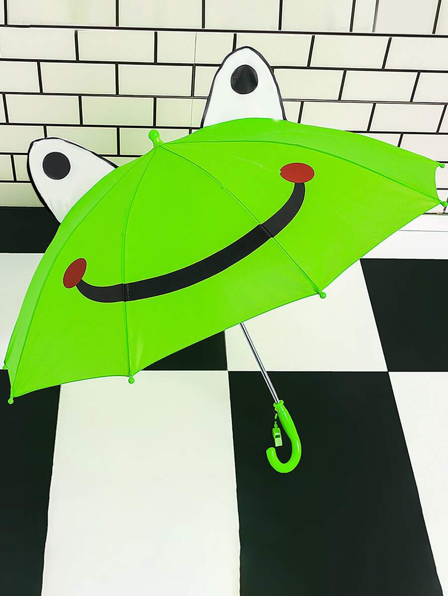 1 pieza Paraguas con diseño de rana de dibujos animados - Multicolor - Ver 1