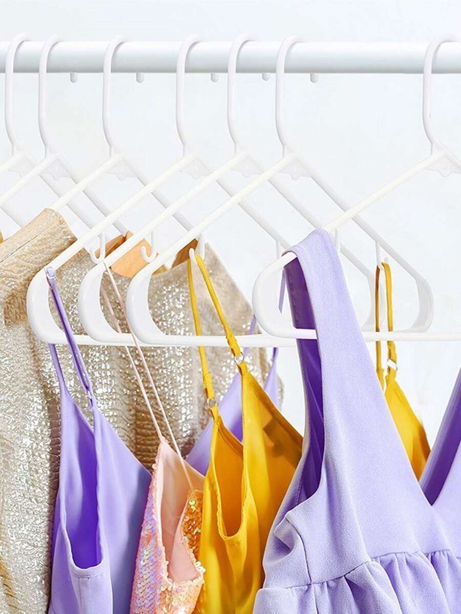 5pcs Plain Multifunction Hanger - White - View 1