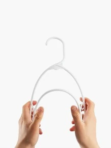 5pcs Plain Multifunction Hanger - White - View 3