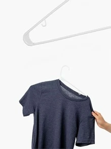 5pcs Plain Multifunction Hanger - White - View 4