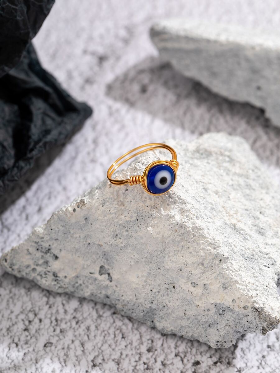 Evil Eye Decor Ring | SHEIN USA