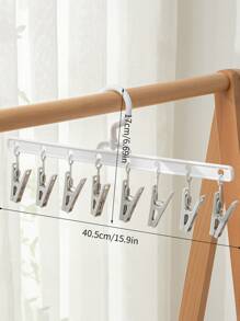 1pc Random Color Multifunction Anti-slip Clothespin - Multicolor - View 2