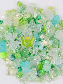 1 Pack/40g Random Mixed Loose Beads, Acrylic Flower, Butterfly, Heart Shaped Beads For DIY Jewelry Making, Bracelets, Necklaces, Phone Chains