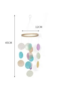 1入組圓形設計風鈴 - 彩色 - 查看 5