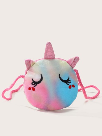 兒童隨機紮染獨角獸設計異形包