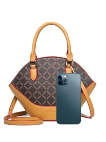 Bolsa con asa con patrón geométrico - Multicolor - Ver 5