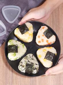 1pc PP Sushi Making Mold, Modern Triangle Design Sushi Mold For Kitchen - White - View 1