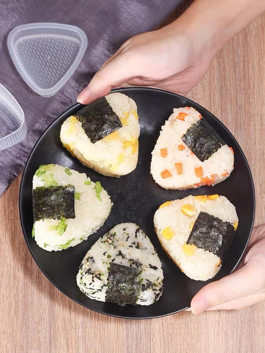 1pc PP Sushi Making Mold, Modern Triangle Design Sushi Mold For Kitchen - White - View 1