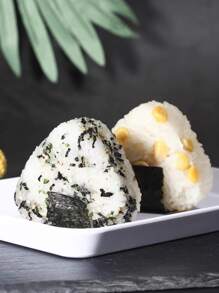 1pc PP Sushi Making Mold, Modern Triangle Design Sushi Mold For Kitchen - White - View 3