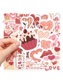 58/290 piezas Pegatinas decorativas de graffiti para regalos de confesión del Día de San Valentín - Multicolor - Ver 4