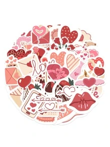 58/290 piezas Pegatinas decorativas de graffiti para regalos de confesión del Día de San Valentín - Multicolor - Ver 6