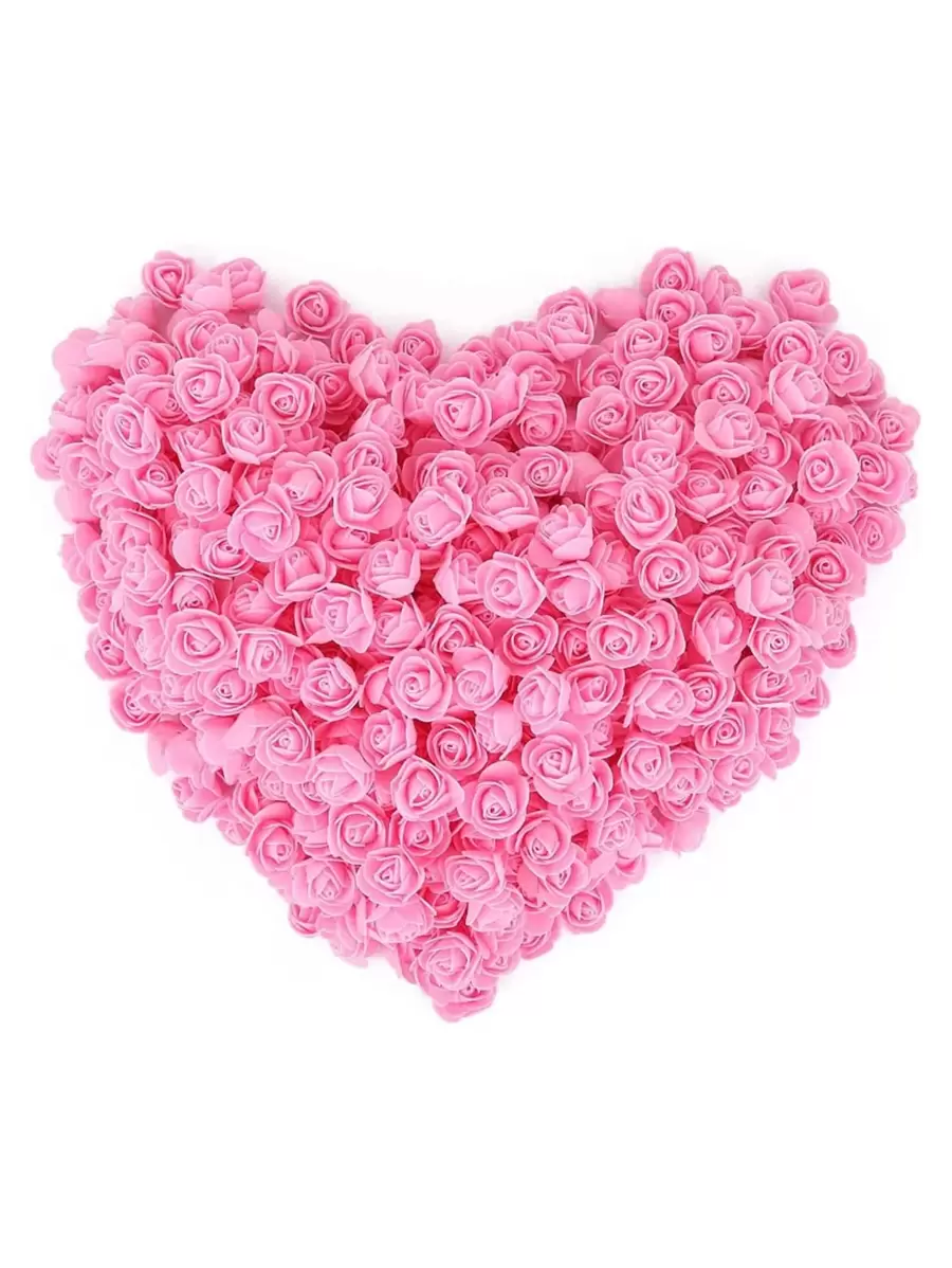 50入/150入人造泡沫花 Pe 玫瑰熊材料情人節禮物 Diy 糖果盒花藝裝飾新娘手腕花材料手持花材料家庭派對禮物裝飾品 - 彩色 - 查看 1