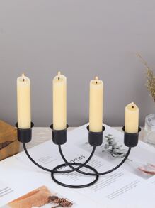 1pc Multi-grid Candle Holder - Black - View 1