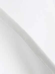 SHEIN Girls Guipure Lace Panel Ruffle Trim Keyhole Back Blouse - White - View 7