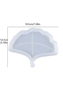 1pc Ginkgo Biloba Design DIY Silicone Mold - White - View 3