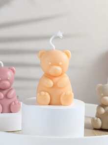 1pc Bear Design DIY Silicone Mold - White - View 3