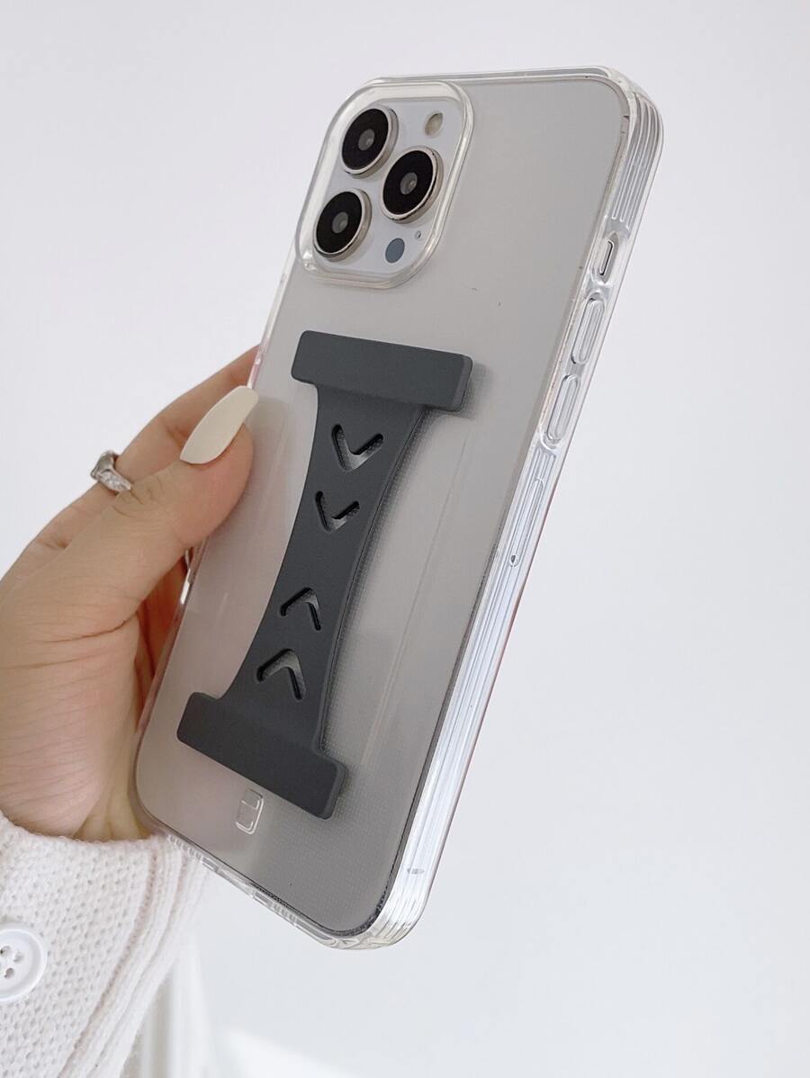 2.0毫米厚磁扣防震手帶,周圍設有保護角以防墜落,可車用固定的磁吸功能,tpu柔軟手機殼保護套 - 灰色 - 查看 1