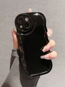 简单透明气泡手机壳适用于 iPhone 16 Pro Max/16/16 Pro/16 Plus/15/15 Pro Max/15 Pro/15 Plus/11/12/13/14 Pro Max/XS/XR/11 Pro/11 Pro Max/12 Pro/12 Pro Max/13 Pro/13 Pro Max/7 Plus/14 Pro/14 Pro Max/14 Plus/7 Plus/8 Plus/8/SE2 软壳 - 黑色 - 查看 2