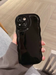 简单透明气泡手机壳适用于 iPhone 16 Pro Max/16/16 Pro/16 Plus/15/15 Pro Max/15 Pro/15 Plus/11/12/13/14 Pro Max/XS/XR/11 Pro/11 Pro Max/12 Pro/12 Pro Max/13 Pro/13 Pro Max/7 Plus/14 Pro/14 Pro Max/14 Plus/7 Plus/8 Plus/8/SE2 软壳 - 黑色 - 查看 5