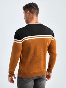 Manfinity Homme Áo len nam Sọc Giải trí - Nhiều màu - Xem 2