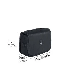 1 pieza Bolsa de almacenamiento de viaje portátil - Negro - Ver 3