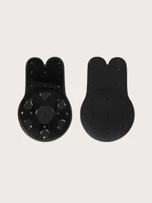 Plus 2pairs Solid Nipple Cover - Black - View 5