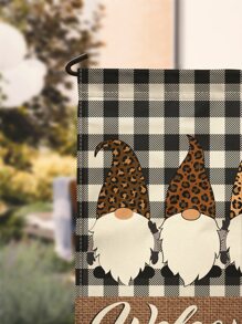 1pc Gonk & Letter Graphic Flag - Multicolor - View 3