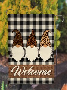 1pc Gonk & Letter Graphic Flag - Multicolor - View 6