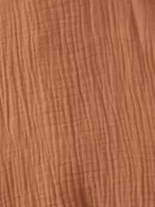 嬰兒男孩口袋拼接工裝連身褲 - 棕色 - 查看 4