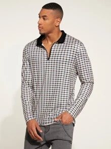 Manfinity RelaxMax Men Plaid Print Polo Shirt - Multicolor - View 6