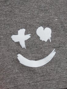 男士5入組表情圖案拼接字母織帶平角內褲