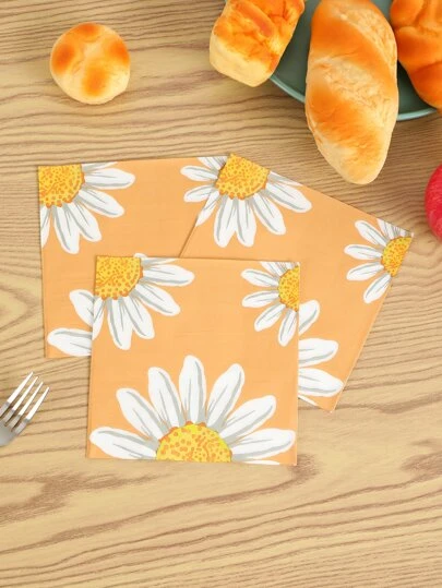 24入組小雛菊一次性餐巾