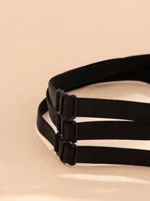 Cadena de muslo a capas - Negro - Ver 5