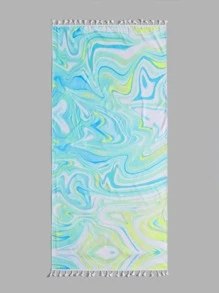 大理石圖案沙灘巾 - 彩色 - 查看 4