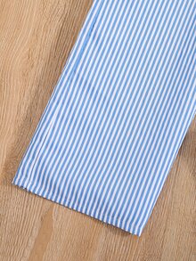 Chicas Mono de rayas ribete con fruncido - Azul y blanco - Ver 4