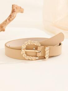 1 Thắt lưng quần jean nữ thời trang làm bằng dây có khóa kim - Màu Khaki - Xem 4