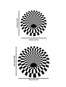 1入組格紋印花地毯