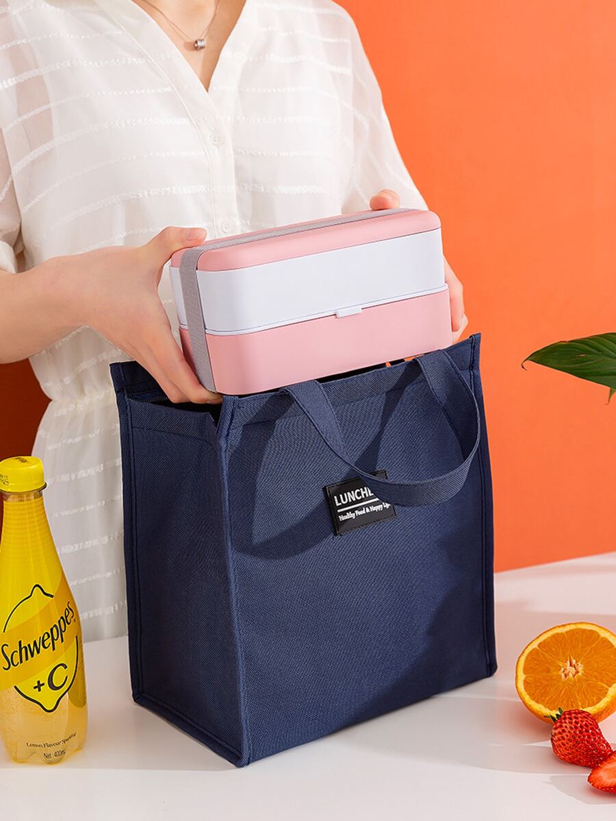 Bolsa de almuerzo portátil - Azul Marino - Ver 1