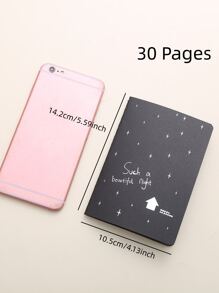 1 Máy Tính Xách Tay Giấy Kraft Xoắn Ốc Giấy Vintage - Thêm Nét Cổ Điển Quyến Rũ Cho Ghi Chú Của Bạn - màu đen - Xem 1