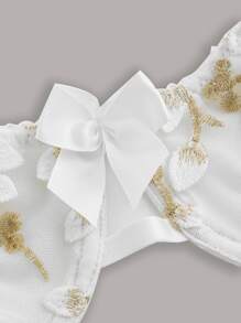 花卉刺繡內衣套裝